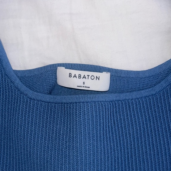 Aritzia Babaton Sculpt Knit Squareneck Cropped Tank - Picture 3 of 4